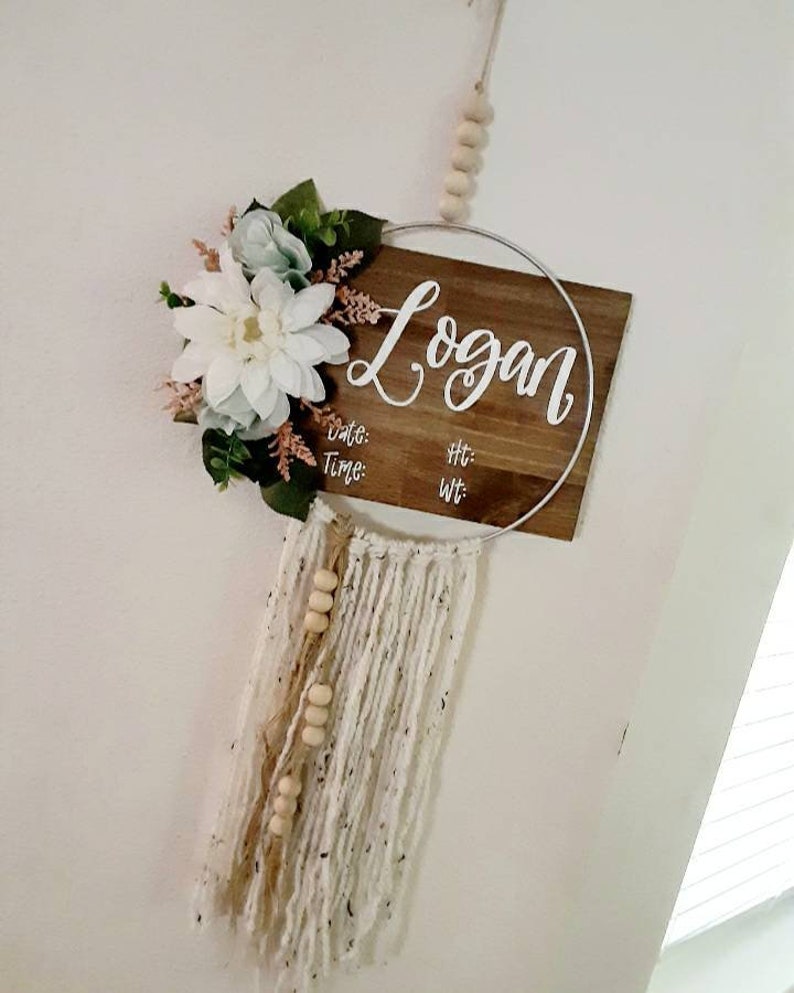 Hospital Door Hanger // Bedroom Wreath Hanger // Shabby Chic Etsy