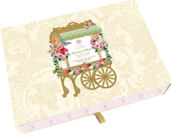 Anna Griffin Flower Cart Easel Finishing School Craft Box **Free Shipping**