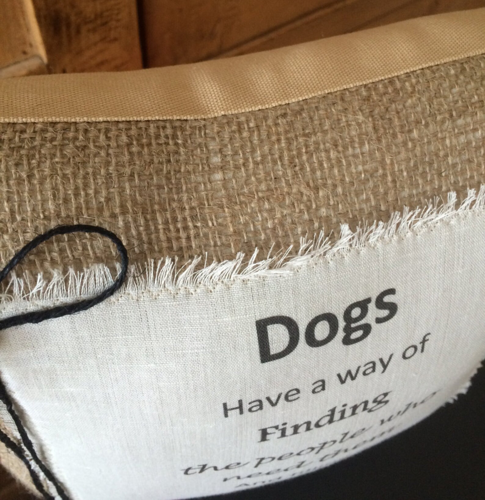 Dog Quote Pillow 12x12 dogs Have a Way of Finding the Etsy