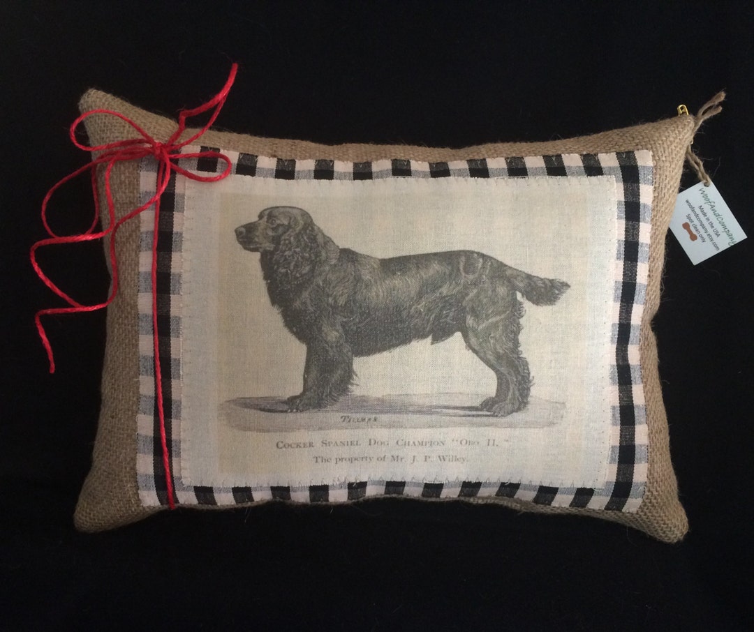 Cocker Spaniel Breed Pillow dog Quote Pillowspet Owner Etsy