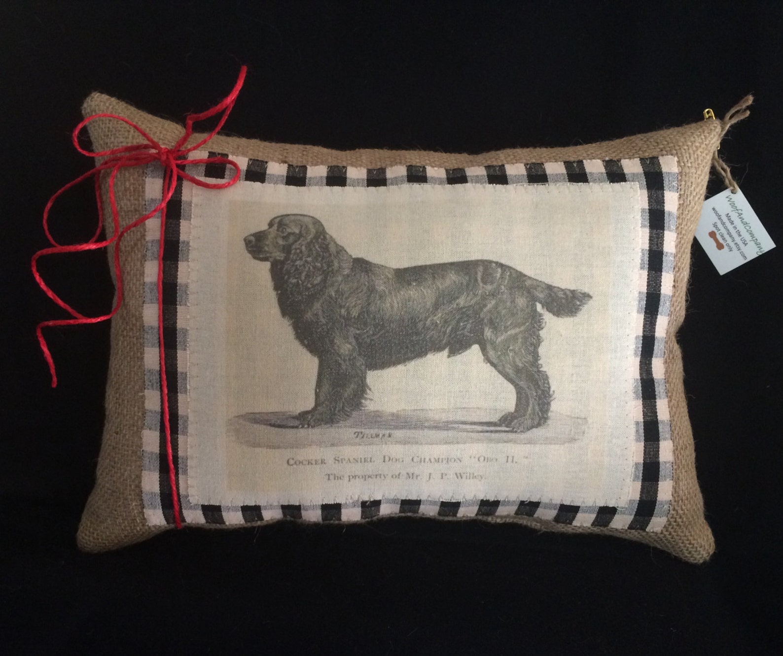 Cocker Spaniel Breed Pillow dog Quote Pillowspet Owner Etsy