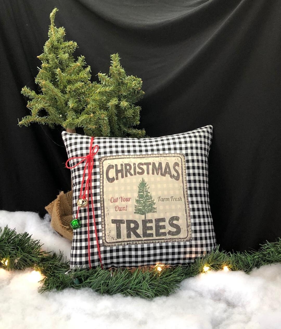 Black and white christmas pillows new arrivals