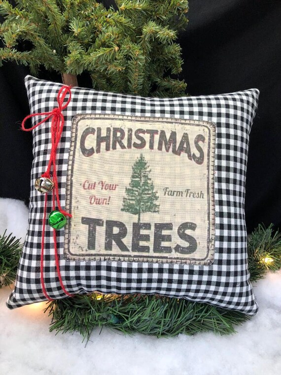 Christmas Farmhouse Linen Pillow, Farmhouse Barn Pillows, Christmas Barn  Linen Throw Pillows, Pillow Case Only NO Inserts/no Inserts 