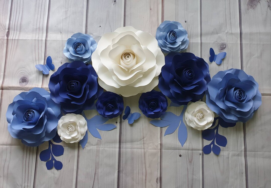 11 Piece Rose Set, Paper Flowers, **CUSTOMIZABLE** - Etsy
