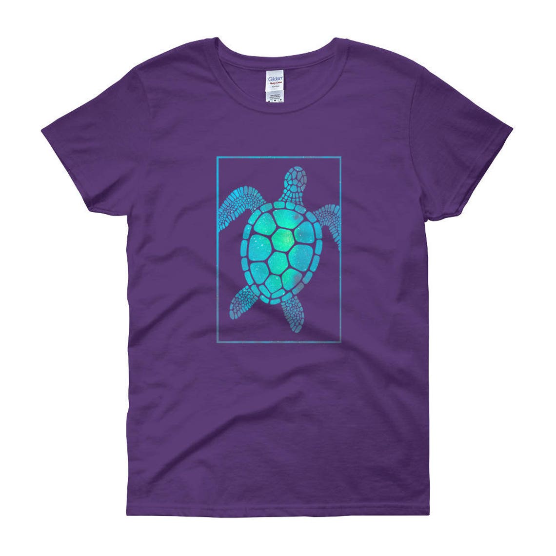 Sea Turtle Women's short sleeve t-shirt. Green Turtle | Etsy