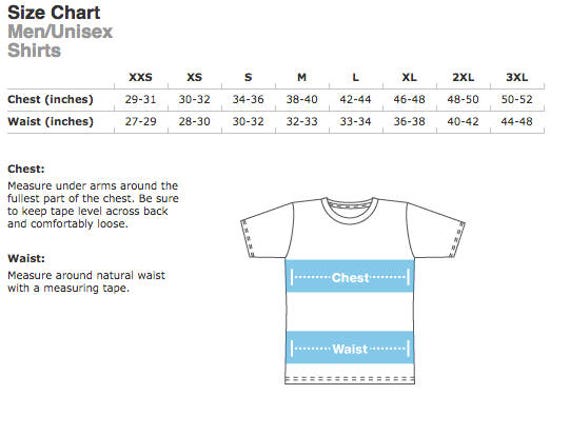 Canada Shirt Size Chart
