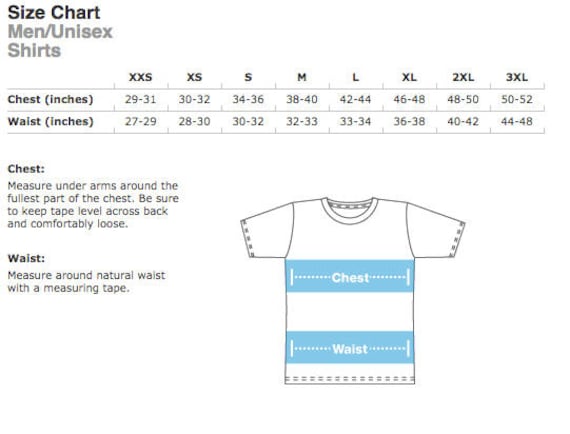 Canada Shirt Size Chart