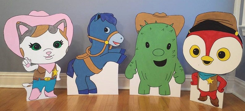 Sheriff Callie Party Decoration Prop Cutouts 1 ONE Sheriff Callie, Deputy Peck, Toby, Sparky or choose your own