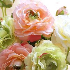 Ivory Ranunculus (FB0055-01) | Silk Flower – Artificial Flower – White ...