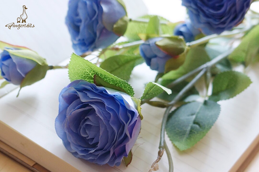 Mini Blue Rose (FB0030-01) | Silk Flower – Artificial Flower ...