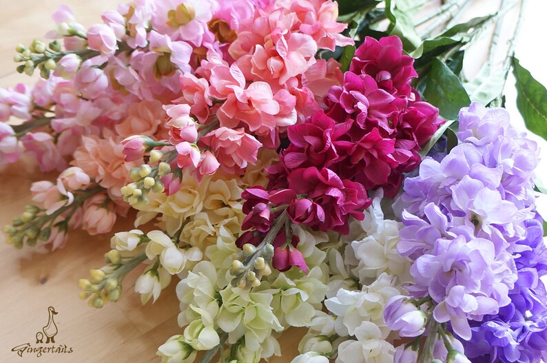 FB0014-06S 3-12 Stems Gradient Pink Delphinium artificial flower \u2013 corsage \u2013 flower crown \u2013 bouquet \u2013 hat \u2013 home living \u2013 centerpieces