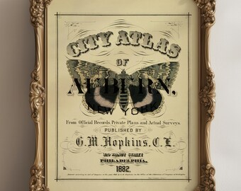 Vintage Style Butterfly Print, Book Page, A4, Fabulous vintage wall art