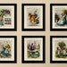 Set of 6 Art Prints on old antique book page - Alice in Wonderland, Vintage Upcycled Wall Art Print, Encyclopaedia Dictionary Page, Fab Gift