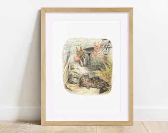 Beatrix Potter print, Peter Rabbit, Unframed print, Dormitorio, Nursery, Baby Shower