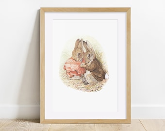 Beatrix Potter print, Peter Rabbit, Unframed print, Dormitorio, Nursery, Baby Shower