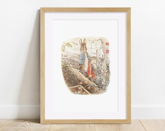 Beatrix Potter print, Peter Rabbit, Unframed print, Dormitorio, Nursery, Baby Shower