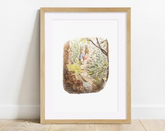 Beatrix Potter print, Peter Rabbit, Unframed print, Dormitorio, Nursery, Baby Shower