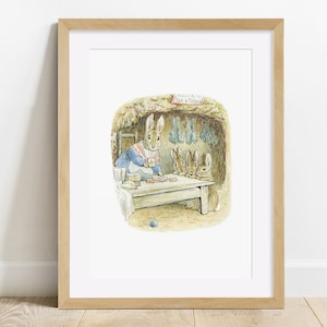 Impresión de Beatrix Potter, Peter Rabbit, Impresión sin marco, Dormitorio, Guardería, Baby Shower