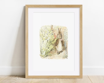 Beatrix Potter print, Peter Rabbit, Unframed print, Bedroom, Nursery, Baby Shower