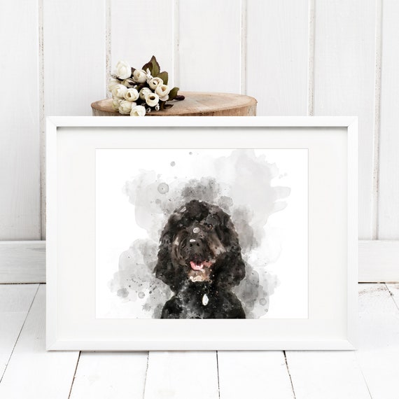 *UNFRAMED* Cockapoo Dog Wall Art Fab Pet Picture Gift A4 Watercolour Print