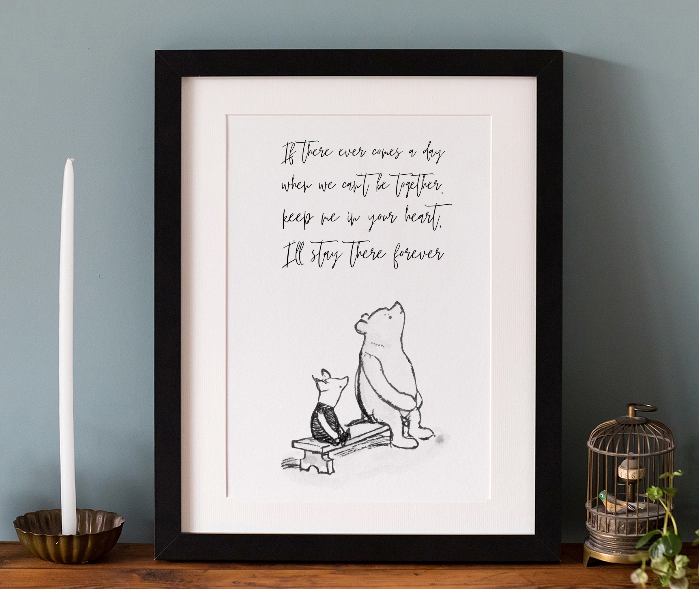 Winnie Lourson Citation Impression Noir Et Blanc Monotone Etsy France