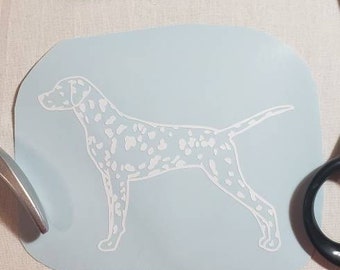 Dalmatian decal 4in x 4in sticker for car, cup, laptop, etc