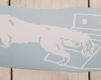 Border collie flyball decal sticker for car, cup, laptop, etc
