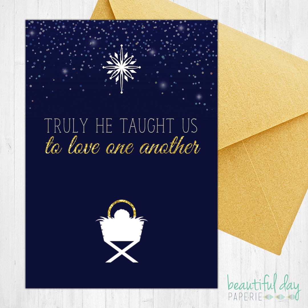 Catholic Christmas Cards SET OF 10 Christian Christmas Card, Catholic