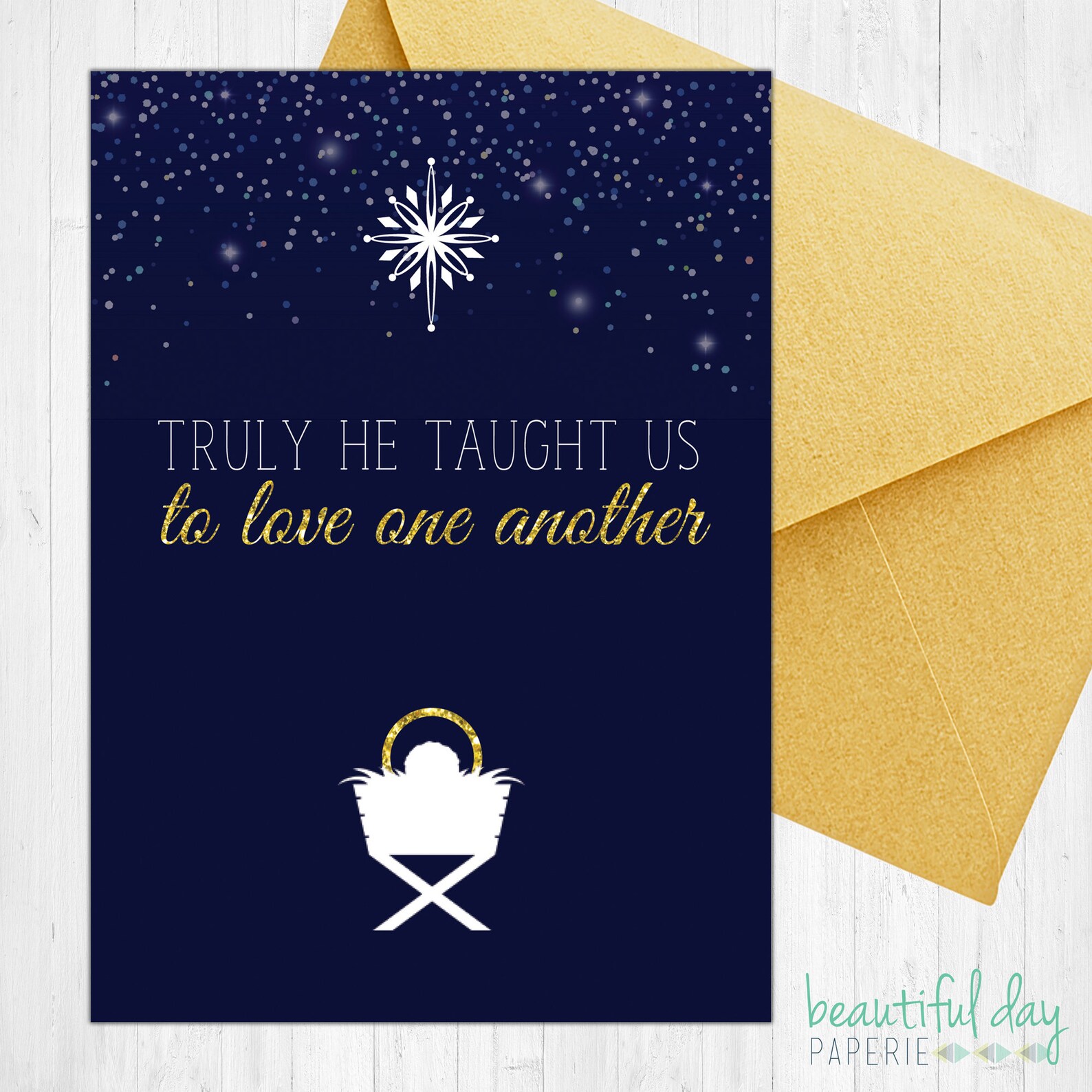 Catholic and Christian Christmas Card Song Lyrics Printable Etsy