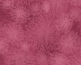 Shocking Pink Floral Elements - Art Gallery Fabrics - Basic Blender Cotton quilting fabric