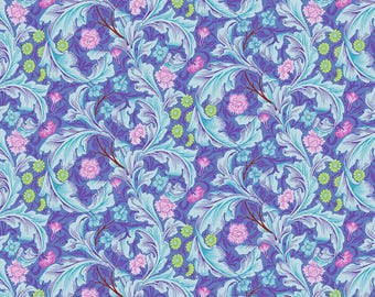108" Leicester Cobalt Cotton Sateen Quilt Backing Fabric – Kaffe Fassett x Morris & Co.