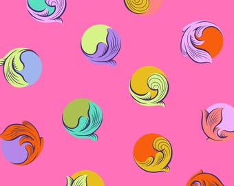 PREORDER 108"  Gumball - Legendary, SugarPlum - Tula Pink Backing - Wide Quilting back Cotton Sateen Fabric