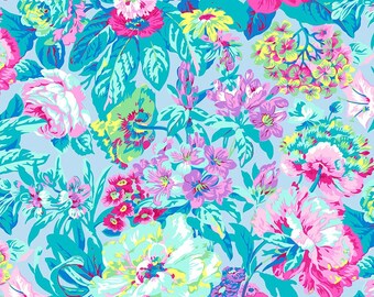 108" Voluptuous - Pastel, Philip Jacobs Kaffe Fassett Collective - Wide Quilt backing Cotton Sateen Fabric