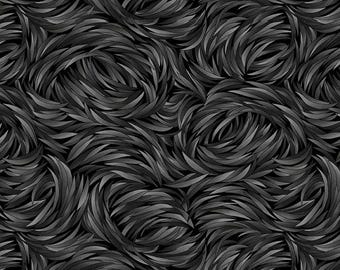 108" Chacoal Gray Black Tempest 8864-97  || Wide Quilt Back Cotton Fabric