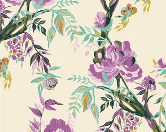 Betty Ann's Charm 365 Fifth Avenue - Art Gallery Fabrics - Purple Flower Cotton quilting fabric