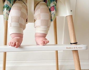 IKEA Antilop Footrest | White Adjustable Wooden Foot Rest | Baby Highchair Support
