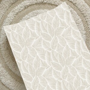 Gold Leaf Baby Changing Mat, Anti-Roll Wedge, Boho Nursery Decor