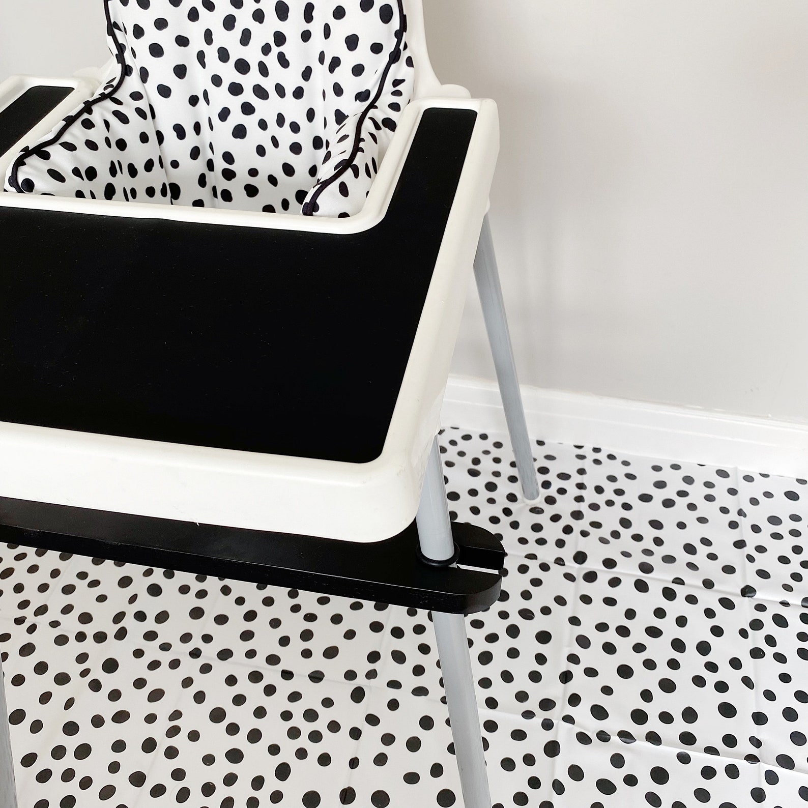 Black Adjustable IKEA Antilop Highchair Wood Footrest // Etsy UK