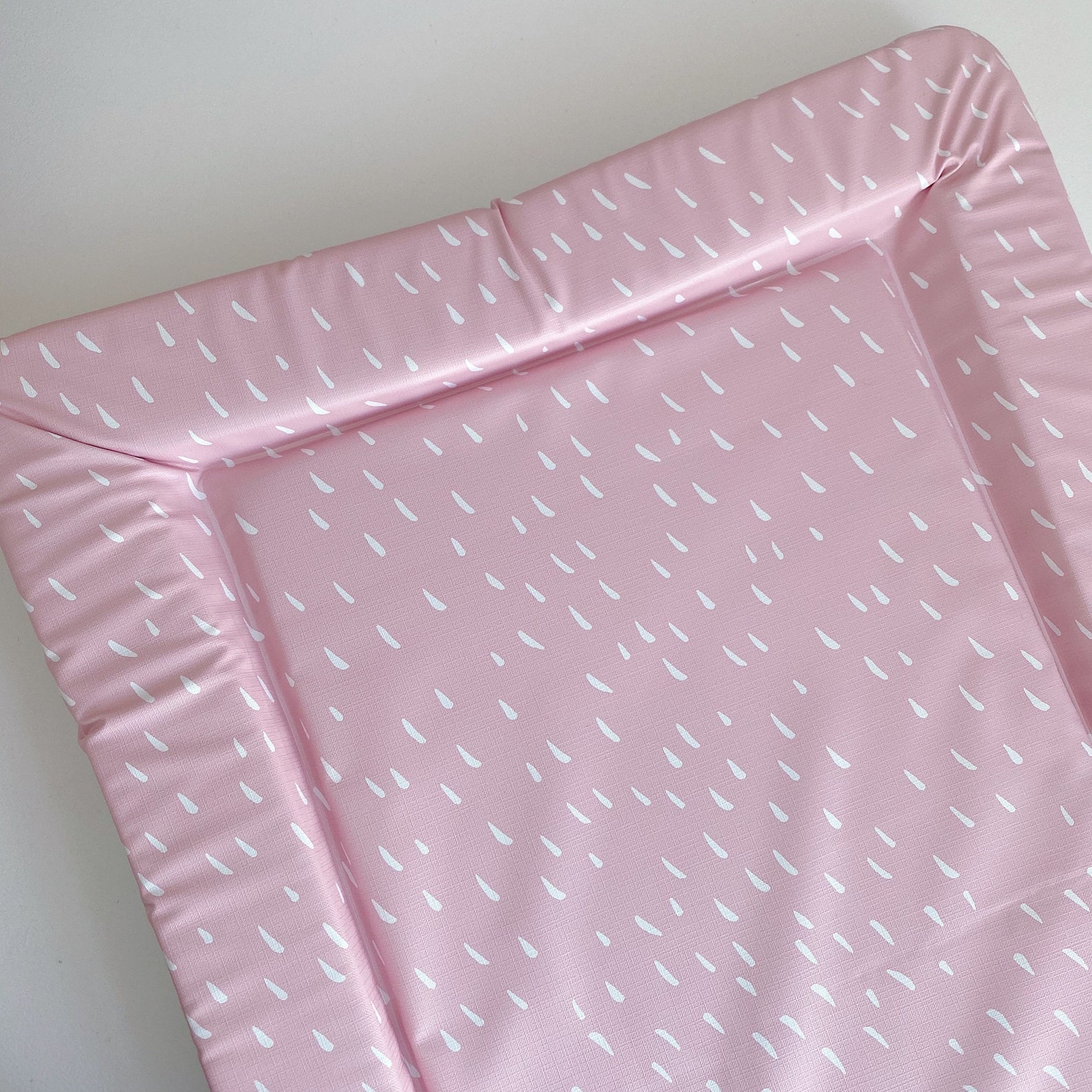 Pink baby changing mat // flat changing pad // baby girl Etsy