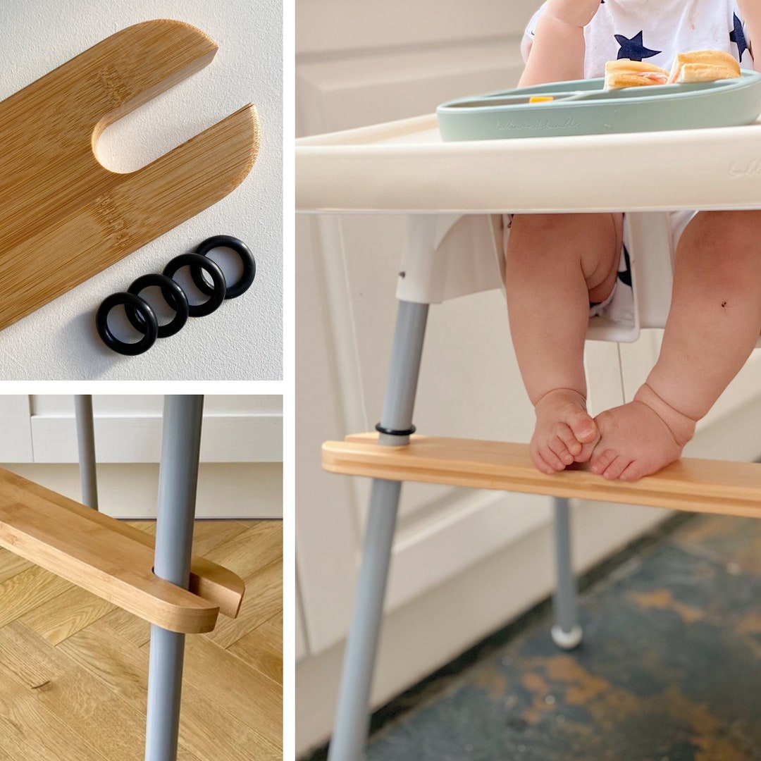 IKEA Highchair Footrest Bamboo Wood // Adjustable Baby Antilop Foot