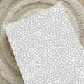 Grey wedge changing mat, padded anti-roll baby mat, waterproof nursery mat with spots, neutral monochrome baby changing pad