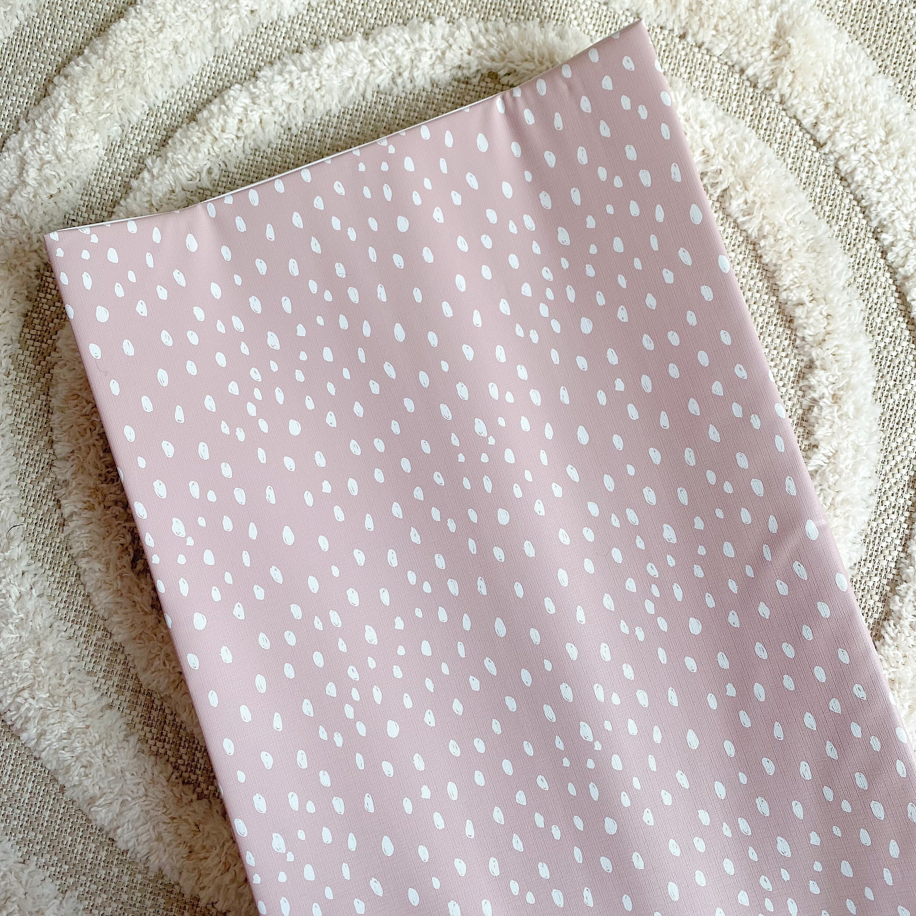 Dusky pink changing mat sales