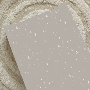 Grey Stars Wedge Changing Mat: Anti-Roll Waterproof Nursery Pad