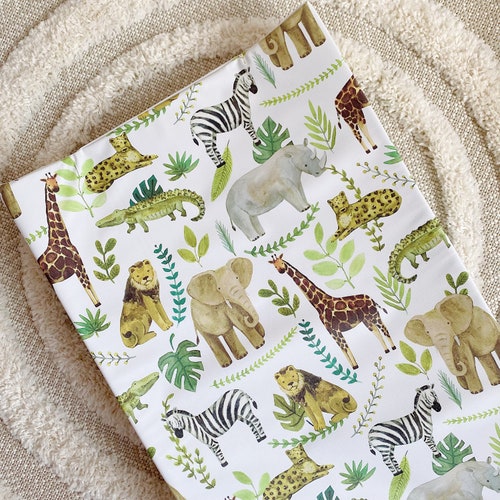 Safari Baby Changing Mat Jungle Changing Mat Wedge Changing Etsy