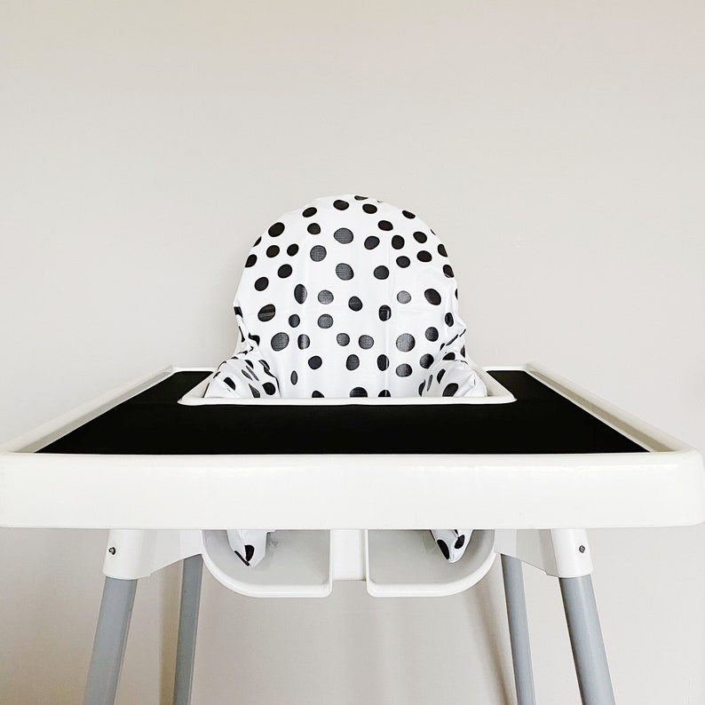IKEA Highchair Silicone Black Placemat Tray Cover // Ikea Etsy