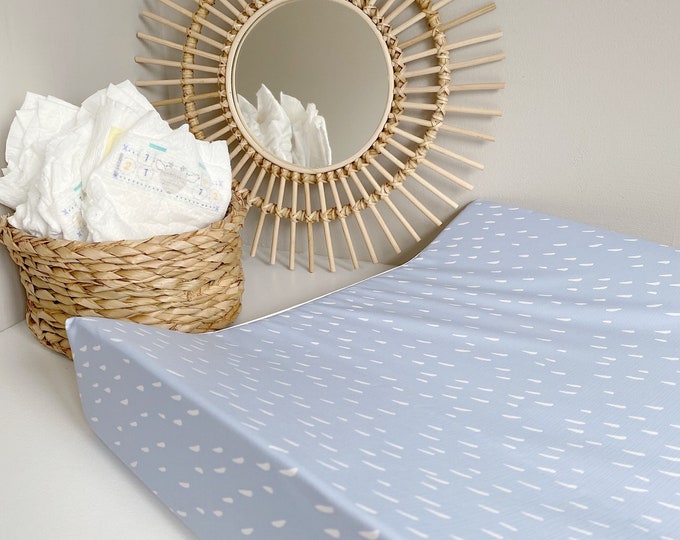Antiroll Wedge Changing Mat // Baby Boy Changing Mat // Blue Etsy UK