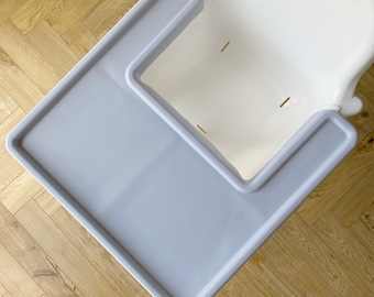 Pebble Grey Silicone Highchair Tray Cover - IKEA Antilop Placemat