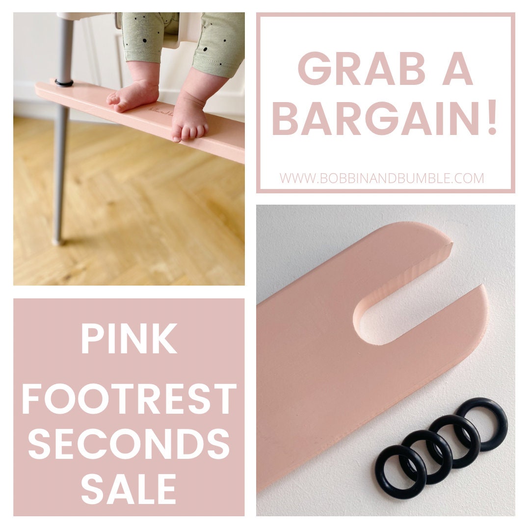 SALE Pink IKEA ANTILOP Highchair Footrest // Adjustable Baby Foot Rest //  High Chair Footrest 