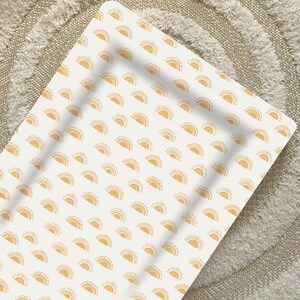 Baby Changing Mat – Boho Suns Print, Standard Changing Mat, Waterproof Wipe Clean Mat, Nappy Mat, Baby Shower Gift, Sunset Nursery Decor
