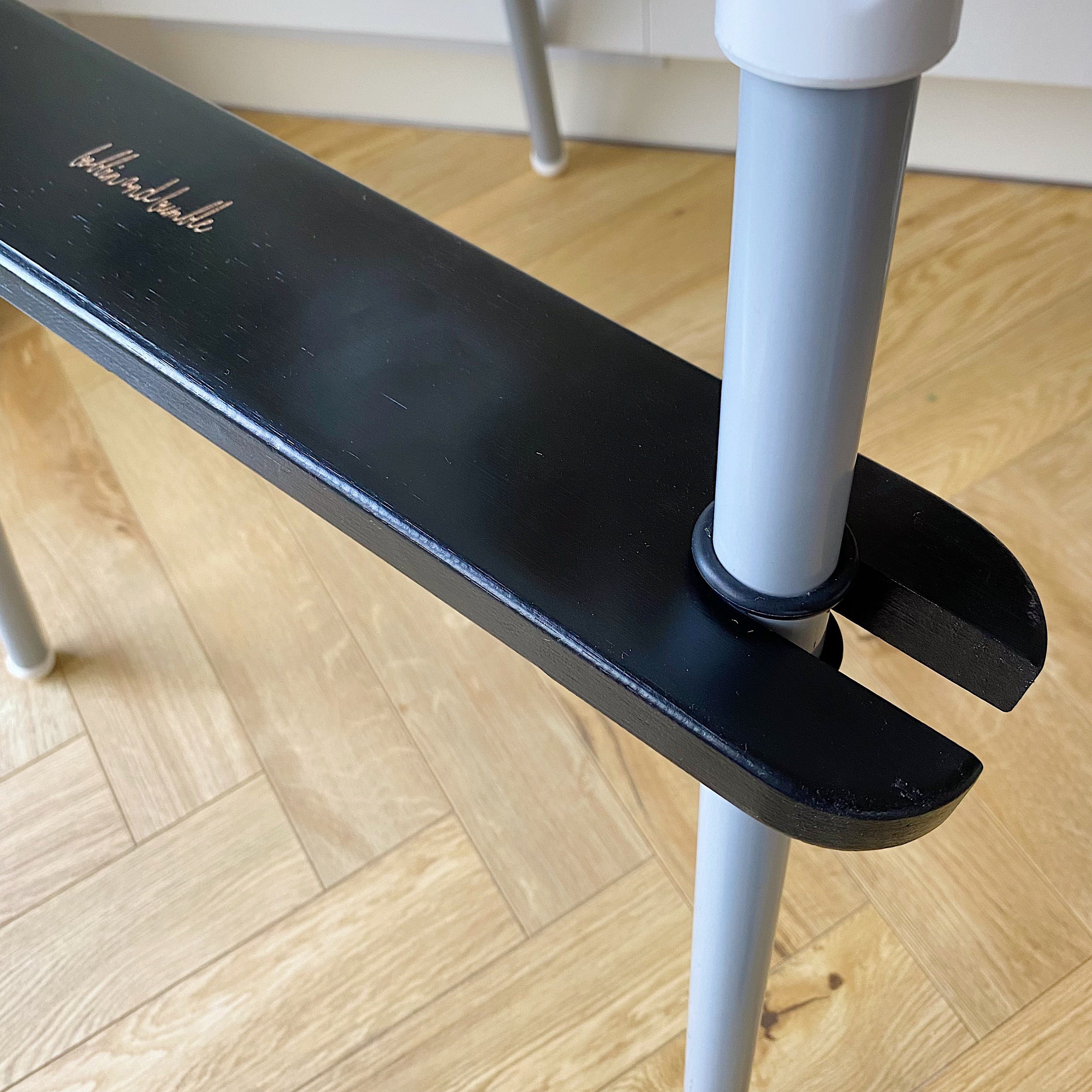 Black Adjustable IKEA Antilop Highchair Wood Footrest // Etsy UK